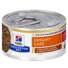 Hill's Prescription Diet Feline C/D Urinary Stress mijotés au poulet et légumes 24 x 82 grs- La Compagnie des Animaux 