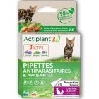 Actiplant Pipette Bio Antiparasitaire et Apaisante chat < 5 kg x3