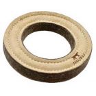 Bubimex jouet anneau cuir naturel et laine 18 cm