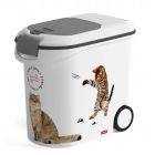Container à croquettes 12 kg Curver modèle chat- La Compagnie des Animaux