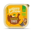 Edgard & Cooper Barquette Dinde Bio pour chien 17 x 100 g- La Compagnie des Animaux