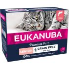 Eukanuba Pâté sans céréales saumon chat senior 12 x 85 g