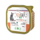Felichef Terrine Bio saumon sans céréales pour chat 16 x 100 g