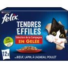Felix Tendres Effilés Gelée Campagne Chat 12 x 85 g