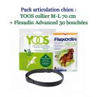 Pack articulation -10% : YOOS Collier M-L 70 cm + Flexadin Advanced 30 bouchées