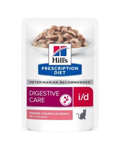 Hill's Prescription Diet Feline I/D AB+ Saumon SACHETS 12 x 85 grs