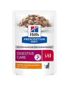 Hill's Prescription Diet Feline I/D AB+ Poulet SACHETS 12 x 85 grs