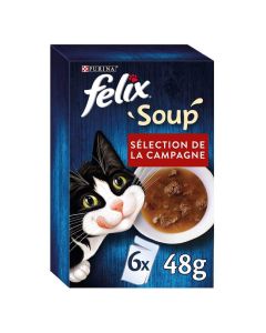 Felix Soup Sélection Campagne Chat 6 x 48 g
