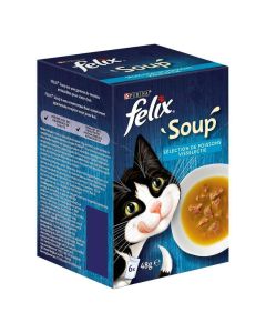 Felix Soup Sélection Poissons Chat 6 x 48 g