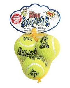 KONG Air Squeaker Tennis Ball S (par 3)
