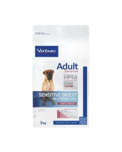 Virbac Veterinary HPM Neutered Sensitive Digest Large & Medium Chien 3 kg - DLUO: 31/03/2023