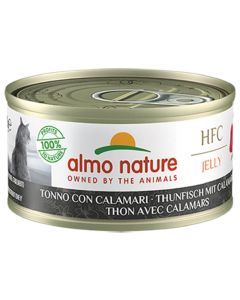 Almo Nature Chat Jelly HFC Thon avec calamars 24 x 70 grs