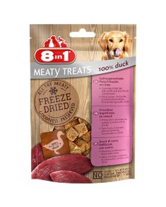 8in1 Freeze Dried Meaty Treats 100 % poitrine de canard pour chien 50 g