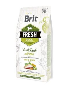 Brit Fresh Croquettes Chien Run & Work Canard et Millet 2.5 kg - Destockage