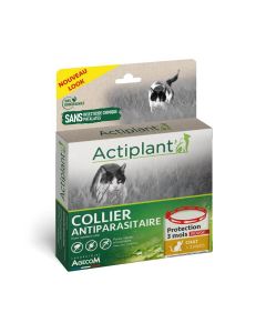 Actiplant Collier antiparasitaire rouge chat
