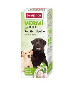 Beaphar Vermipure pour chiot et petit chien -15 kg 50 ml- La Compagnie des Animaux