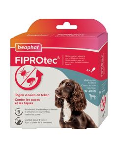 Beaphar Fiprotec Spot-on chien 10 - 20 kg x4