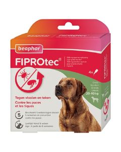 Beaphar Fiprotec Spot-on chien 20 - 40 kg x4