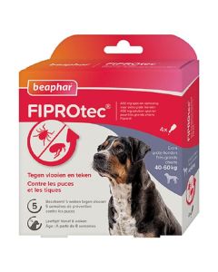 Beaphar Fiprotec Spot-on chien 40 - 60 kg 4 pipettes