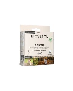 Biovetol Pipette antiparasitaire Bio chiot / petit chien x6