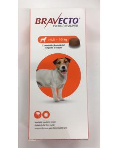 Bravecto Petit chien 4,5 à 10 kg 1 comprimé