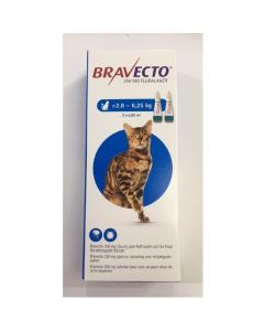 Bravecto Spot-On CHAT 2,8 - 6,2  kg 2 pipettes