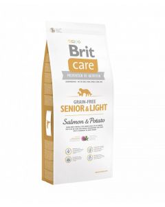 Brit Care Sans Céréales Senior Light Chien Saumon 12 kg