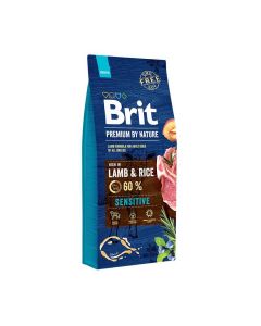 Brit Premium by Nature Chien Sensitive à l'agneau 15 kg