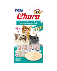 Ciao Friandise Churu Poulet & Crabe Chat 4 x 14 g