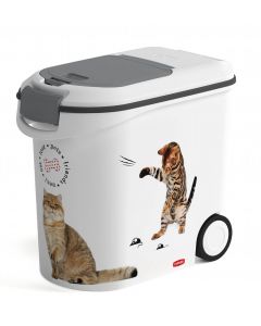 Container à croquettes 12 kg Curver modèle chat- La Compagnie des Animaux
