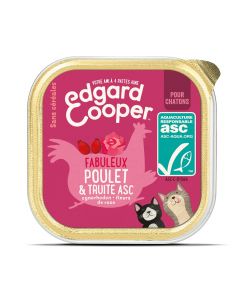 Edgard & Cooper Fabuleux Poulet & Truite ASC pour chaton 19 x 85 g