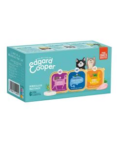 Edgard & Cooper Multipack Cabillaud & Gibier & Dinde Chat 6 x 85 g