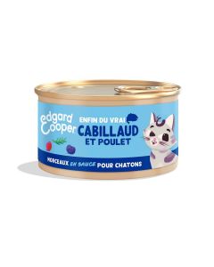 Edgard & Cooper Cabillaud & Poulet Chaton 18 x 85 g