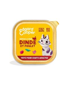 Edgard & Cooper Dinde & Poulet Chat 16 x 85 g