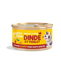 Edgard & Cooper Dinde & Poulet Chat 18 x 85 g