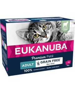 Eukanuba Pâté sans céréales agneau chat 12 x 85 g