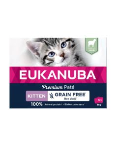 Eukanuba Pâté sans céréales agneau chaton 12 x 85 g