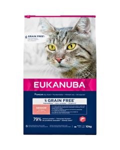 Eukanuba sans céréales saumon chat senior 10 kg