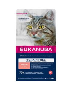 Eukanuba sans céréales saumon chat senior 2 kg