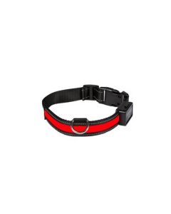 Eyenimal Collier Lumineux USB Rechargeable Rouge Taille M