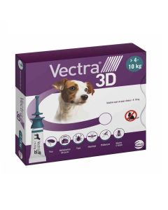 Vectra 3D Chien 4 à 10 kg 3 pipettes