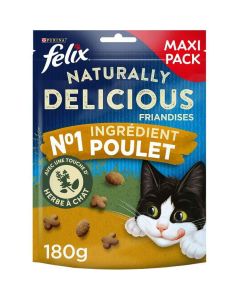 Felix Naturally Delicious Poulet Herbe à Chat 180 g