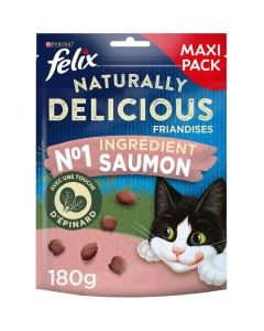 Felix Naturally Delicious Saumon Epinard Chat 180 g
