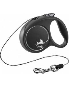 Flexi Black Design Laisse corde XS noir 3 m