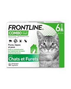 Frontline Combo Chat 3 pipettes- La Compagnie des Animaux