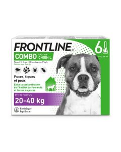 Frontline Combo Chien 20-40 kg 6 pipettes