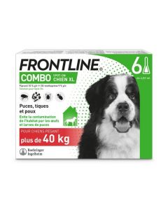 Frontline Combo Chien 40-60 kg 6 pipettes - DLUO: 31/01/2024
