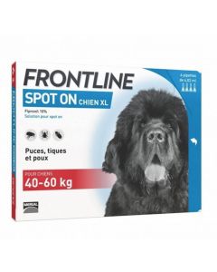 Frontline Spot on chien de 40-60 kg 6 pipettes- La Compagnie des Animaux