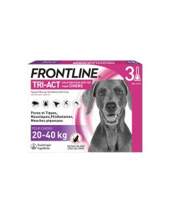 Frontline Tri Act spot on Grand chien 20 - 40 kg 3 pipettes