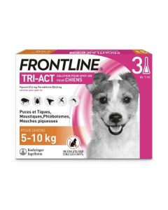 Frontline Tri Act spot on Petit chien 5 - 10 kg 3 pipettes